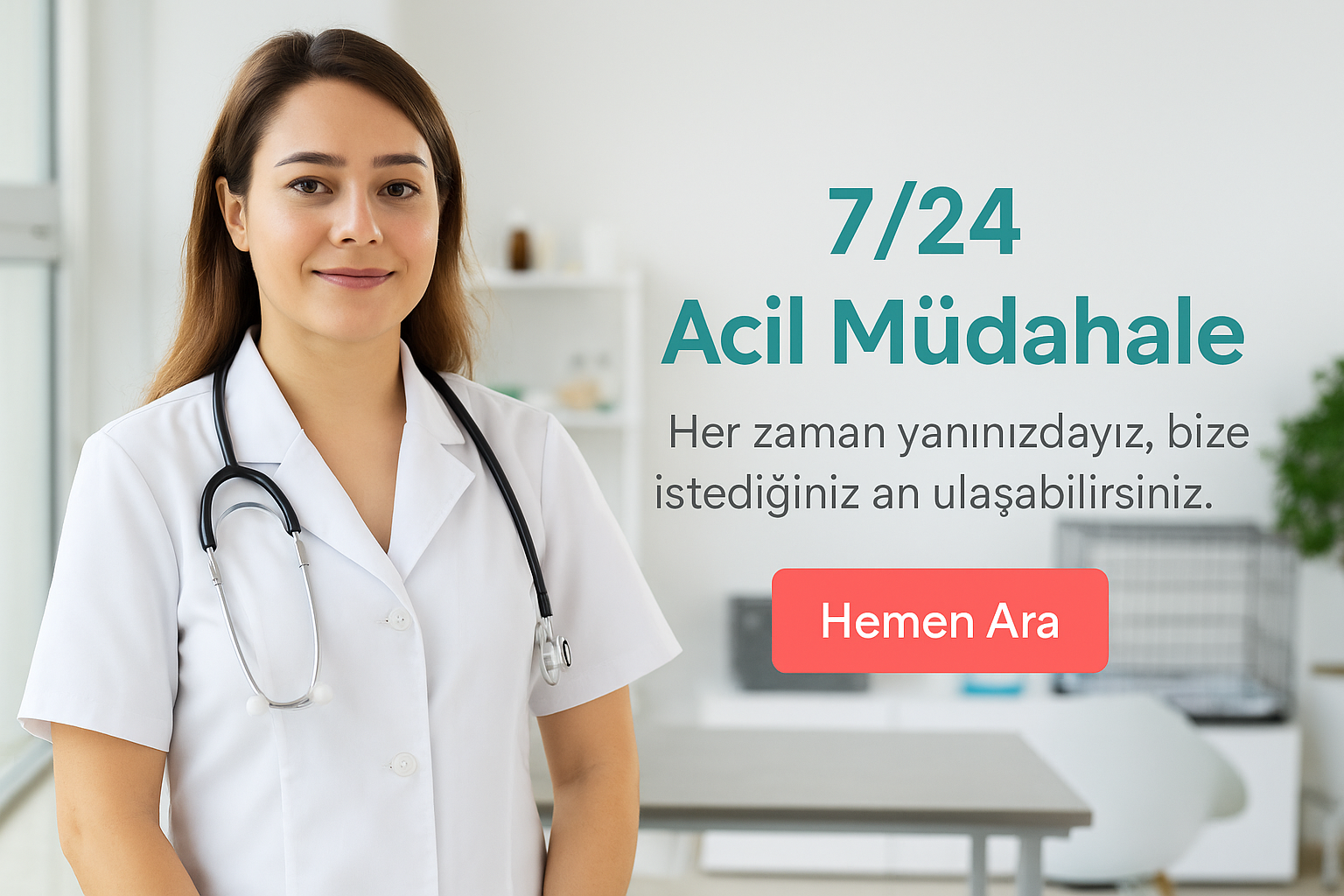 OlaVet Veteriner Kliniği – 7/24 Acil Müdahale Hizmeti